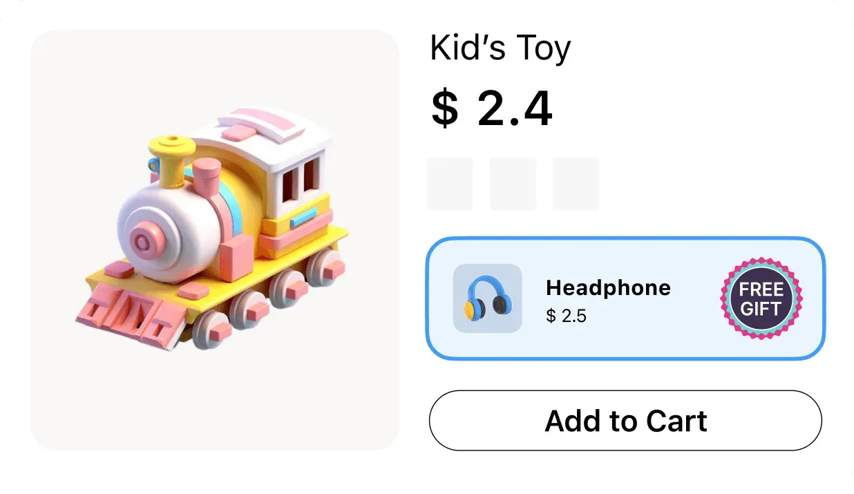 A product page with a buy-one-get-one offer