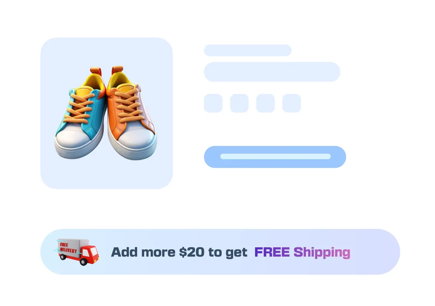 The Fly Cart sliding open beside a product grid