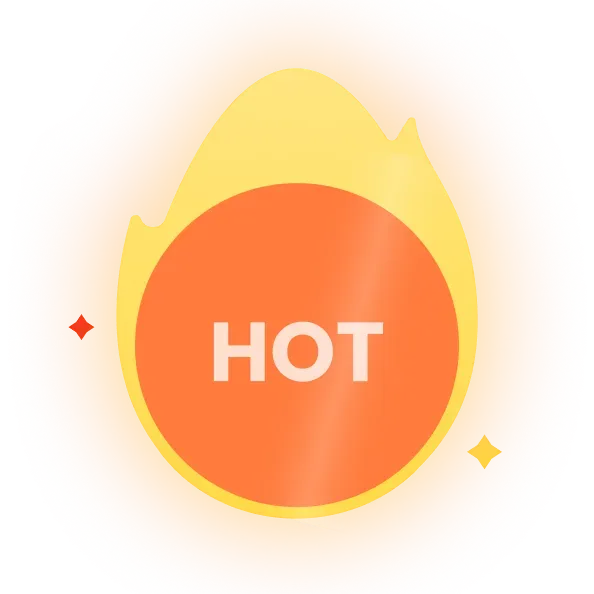 A flame marked Hot