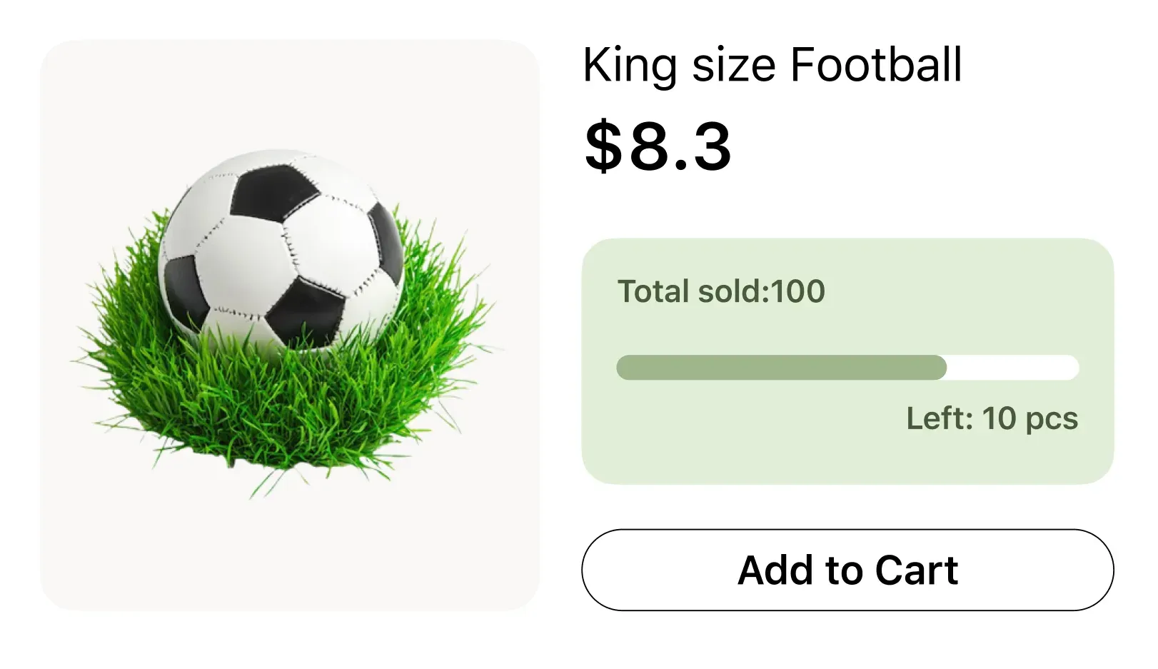 Stock Bar in a WooCommerce store