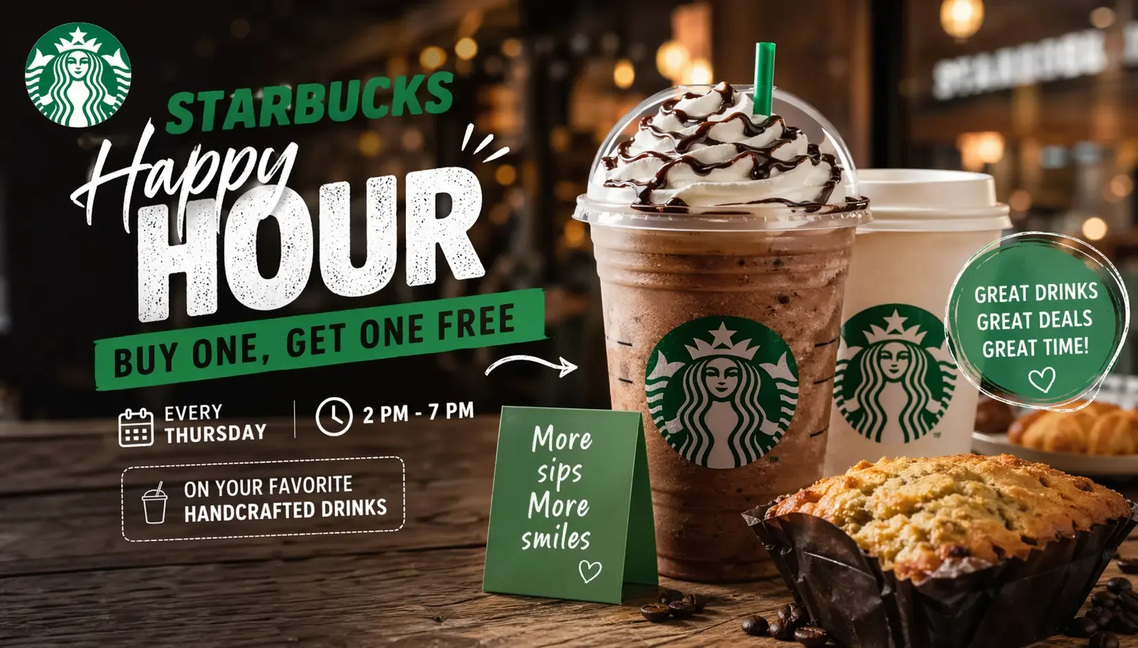 Classic Buy One Get One Deal by Starbucks