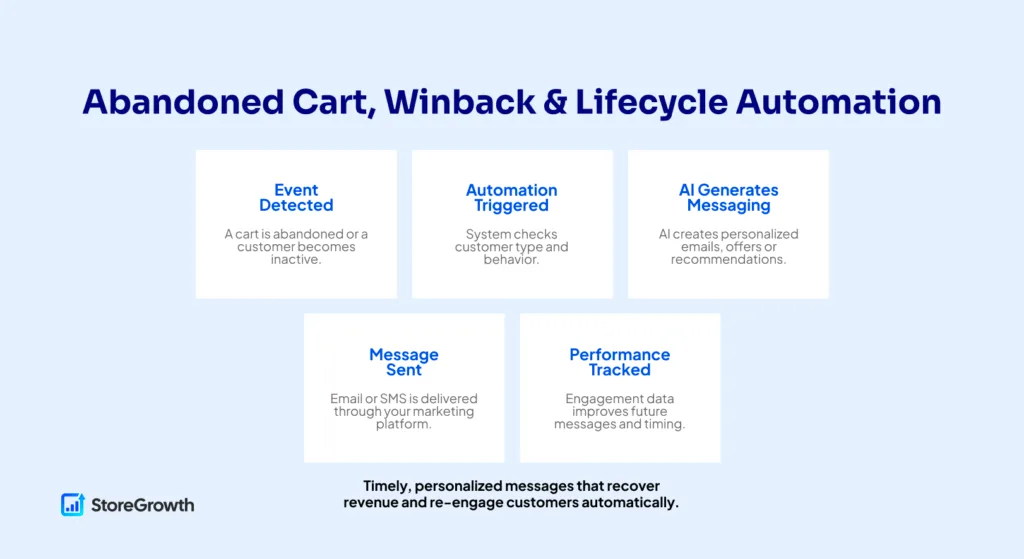 Abandoned Cart, Winback & Lifecycle Automation Workflow