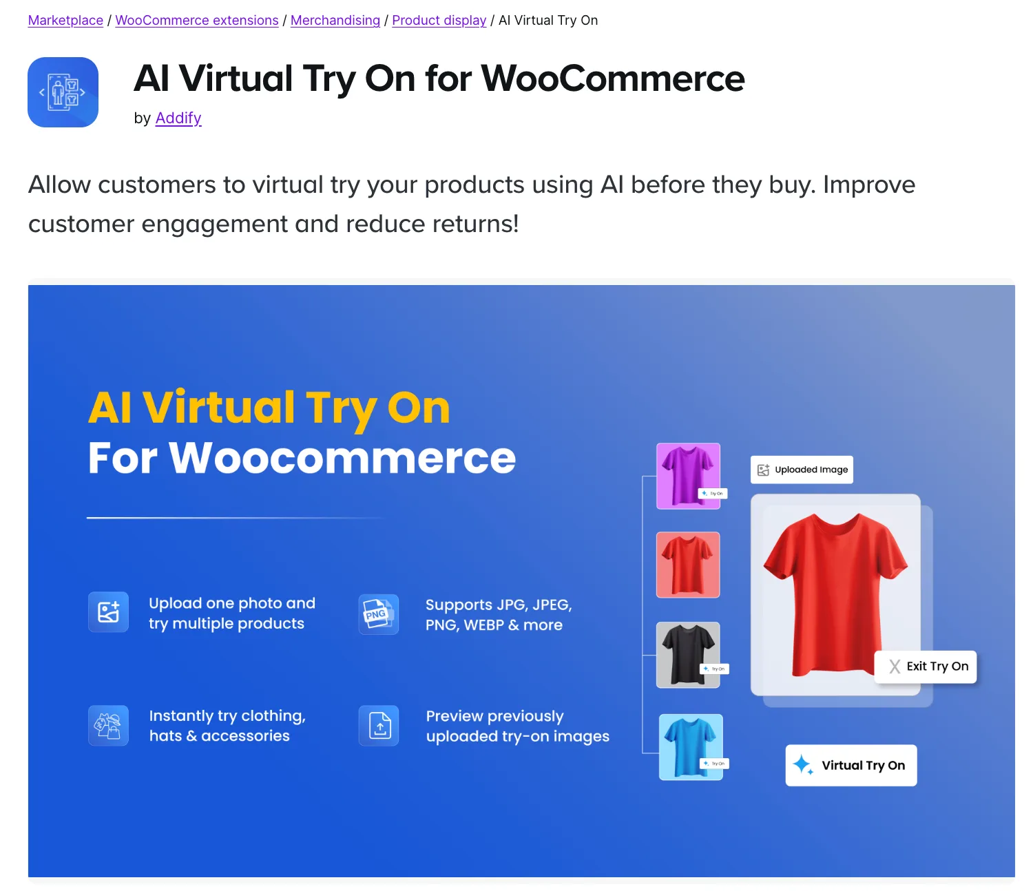 AI Virtual Try On for WooCommerce for Addify