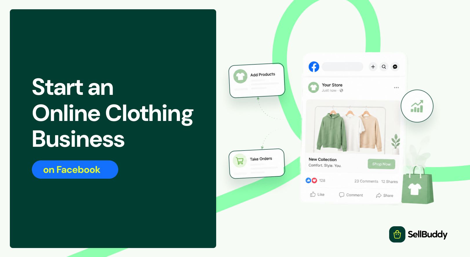 Start an online clothing business on Facebook