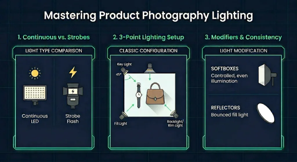 How to master product photography lighting
