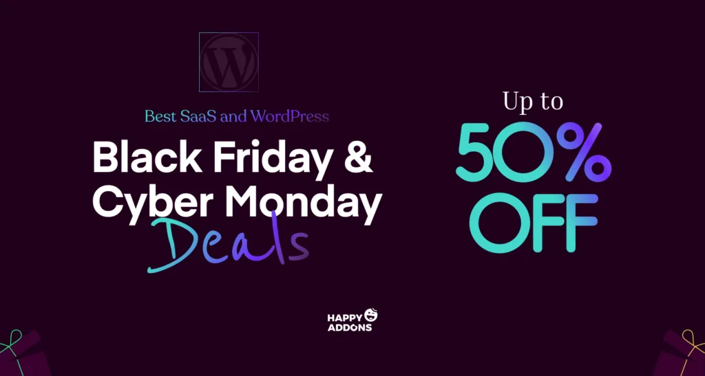 Best WordPress Black Friday & Cyber Monday Deals – 50% Off HappyAddons for Elementor