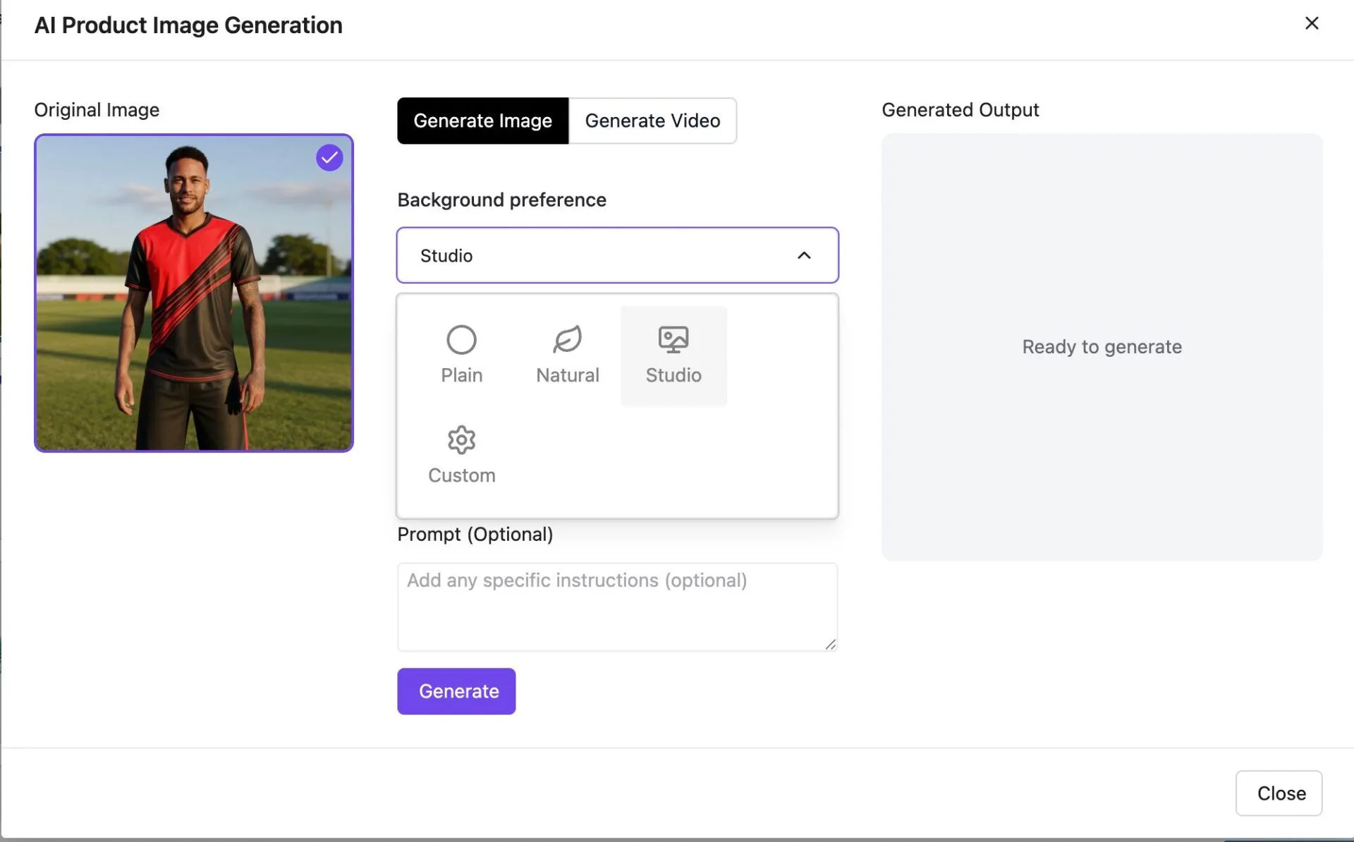 This is a screenshot of Background Preference
