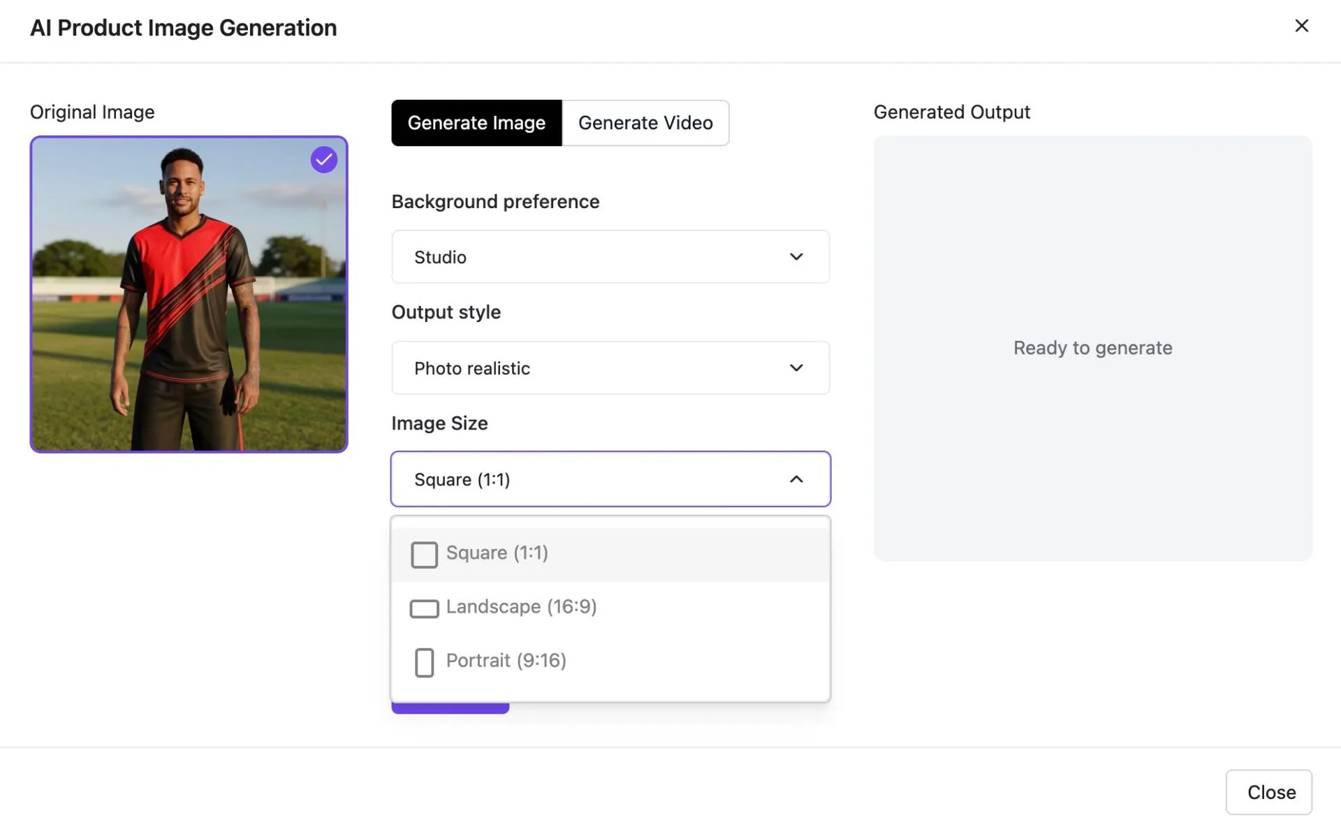 This is a screenshot of Image Size