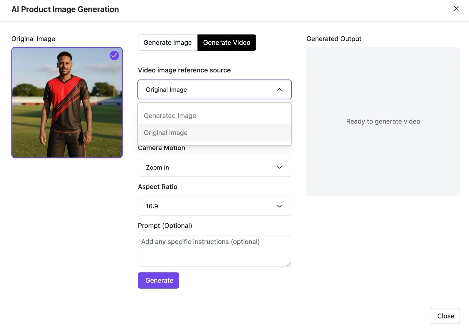 This is a screenshot of Video Image Reference source