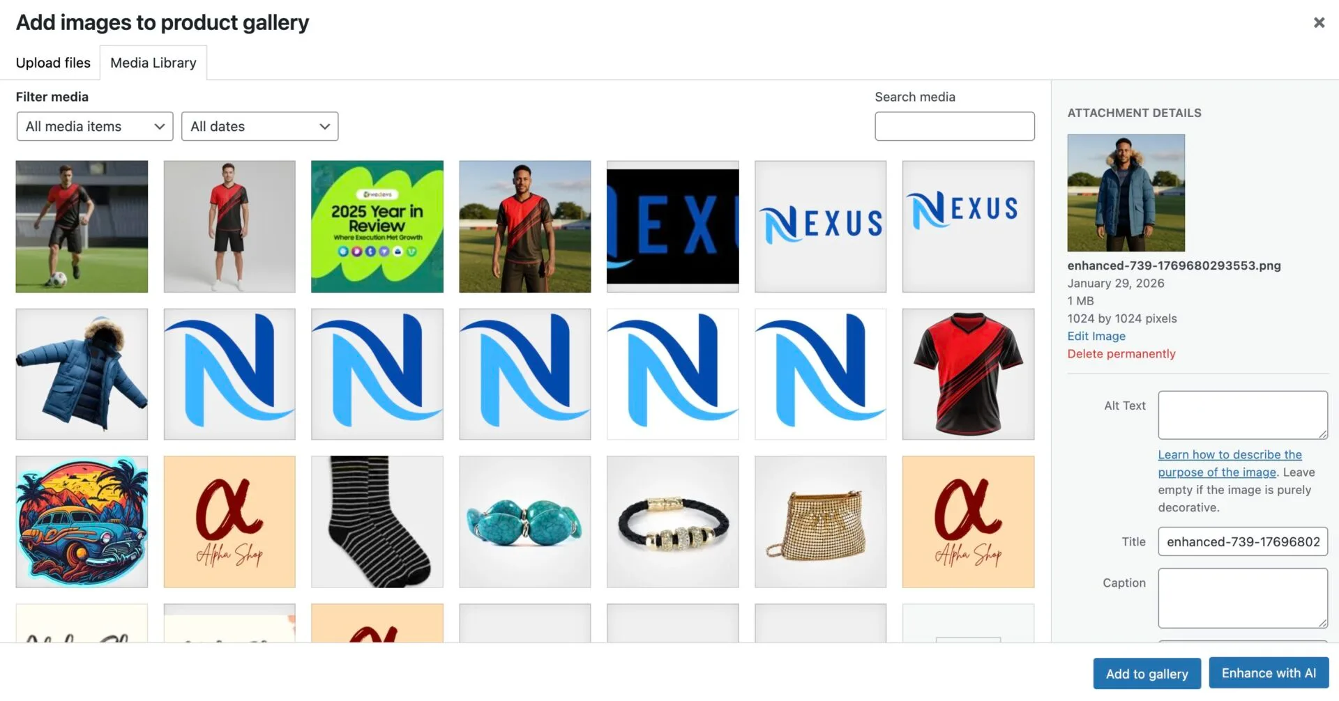 This is a screenshot of image added to gallery