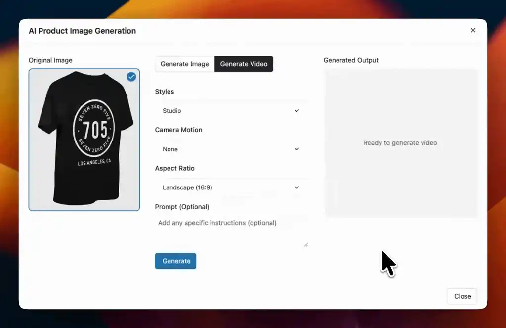 How to generate video using TryAura